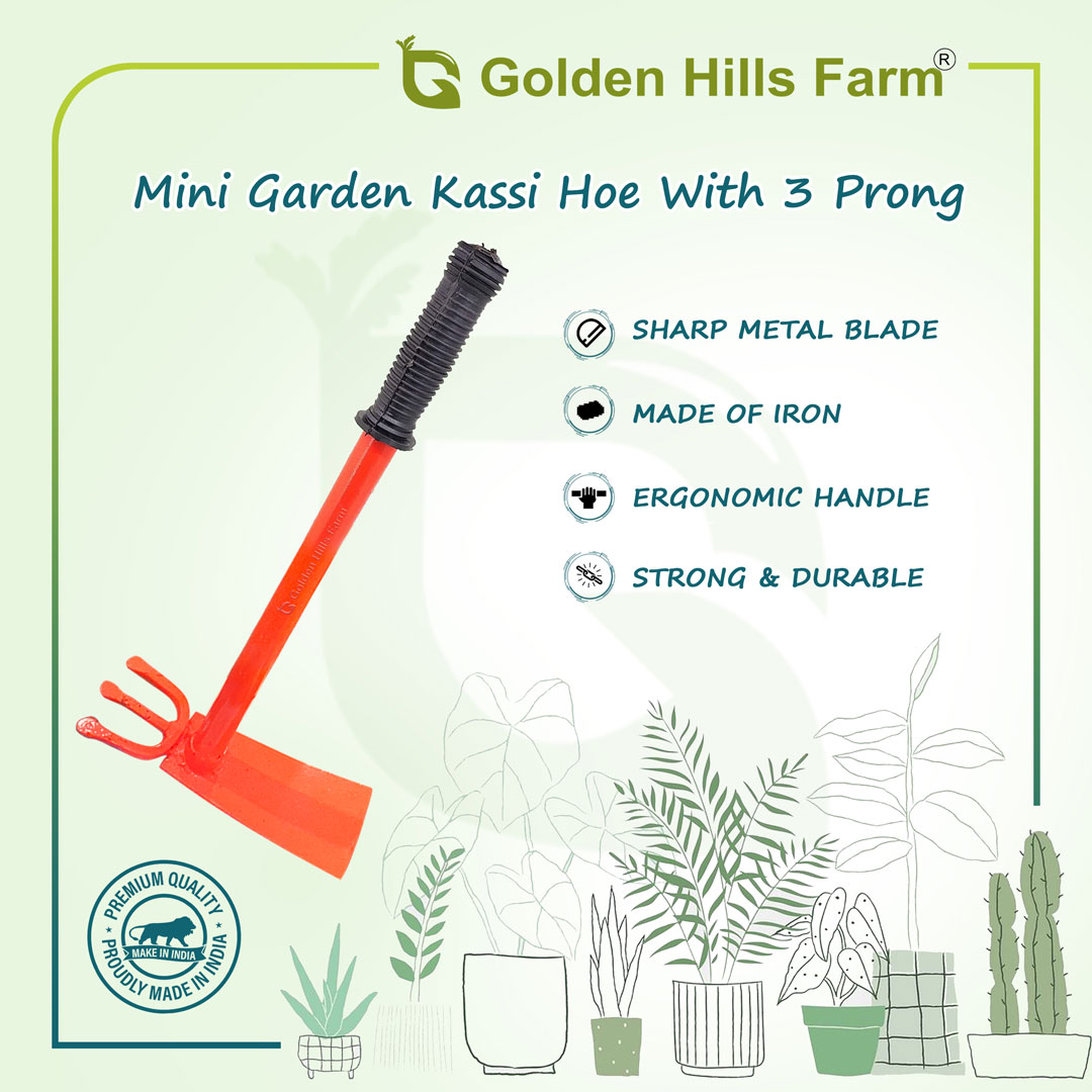 Garden hoe 3 prong