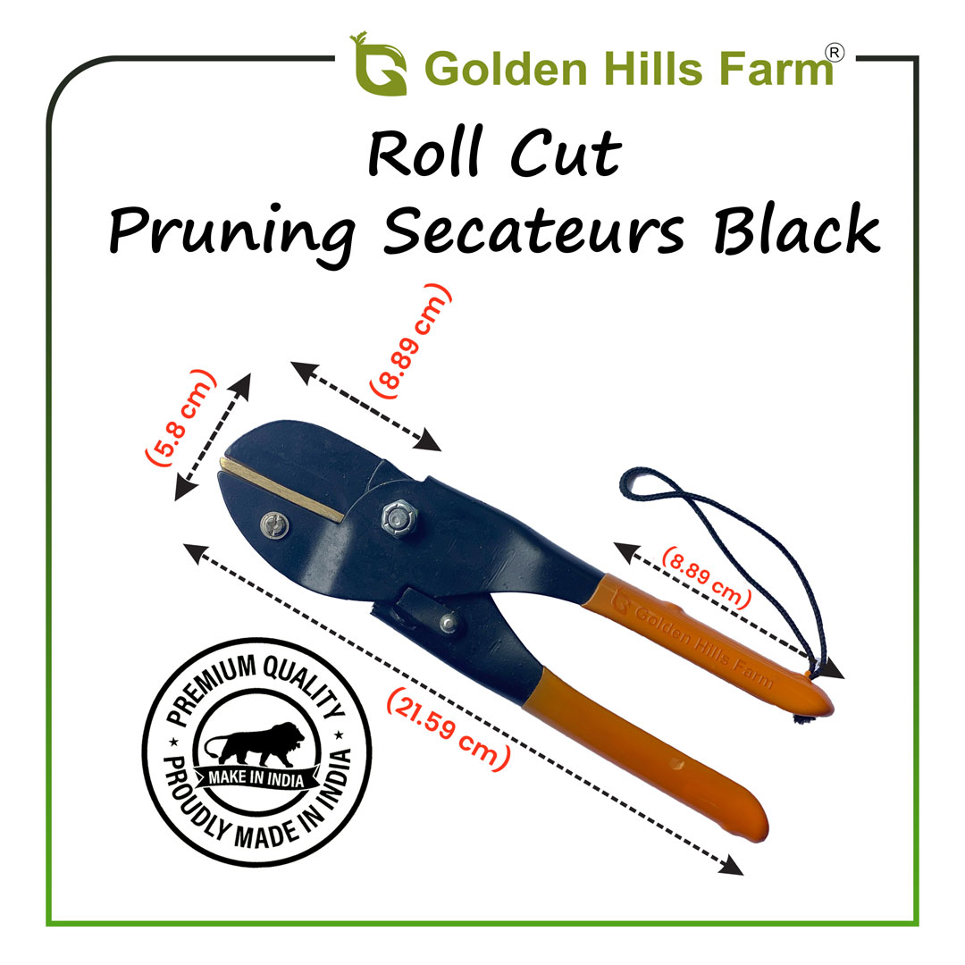 Pruning Secateurs Roll Cut black blade